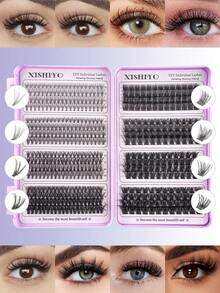 616/512/488Pcs D Roll 大容量大容量睫毛书睫毛延长套件 10D+20D+30D+40D +50D+60D+80D/50D+60D+80D+100D 自然眼妆假睫毛 10-16 混合防水化纤貂毛 3D 单睫毛束易于携带可重复使用适合日常外出、节日、日常化妆、角色扮演睫毛、全妆日常佩戴 640/448/576/570/544/560/240/184/120 件 - 彩色 - 查看 16