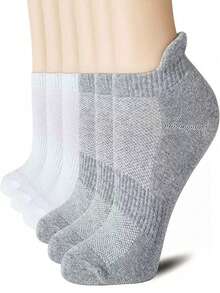 20 Paar weiße Socken für Herren, Knöchelsocken mit Mesh-Oberteil, atmungsaktiv und mit Fußgewölbestütze, komfortabel - Weiss - Übersicht 4