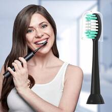 New Product Launch Replacement Toothbrush Heads Compatible With AquaSonic Black Series 10 Pack For Vibe Series Black Series Pro And For Duo Series Pro Electric Toothbrush - Black - View 6