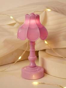 1个街灯造型LED迷你台灯，发光桌面装饰品，儿童卧室床头灯，氛围灯，客厅装饰夜灯，桌面装饰迷你夜灯 - 黃光 - 查看 10