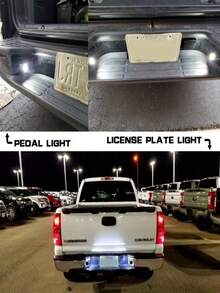 2个一卖 12V-24V 6个LED数字牌照灯尾灯通用适用于汽车卡车拖车摩托车船舶