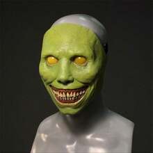 Scary Halloween Masks - Grim Reaper With White Face Demon Mask, Durable Latex Mask, Perfect For Role-Playing And Costume Accessories - Multicolor - View 8
