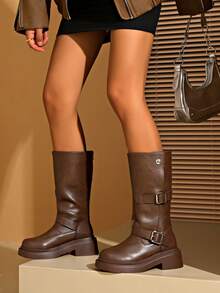 2025 Spring/Autumn New V-Cut Tall Riding Boots For Women, Over-The-Knee, Inner Heightening, Slim Fit Tall Boots