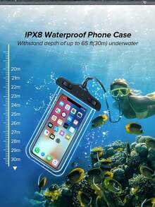 1pc/4pcs Mobile Phone Waterproof Bag, Touchscreen, Suitable For Diving, Outdoor Swimming - Multicolor - View 3