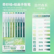 6pcs/9pcs Set Gradient Color Pens/Highlighters By Langer, 0.5mm Tip, Transparent Barrel, Suitable For Drawing, Marking, Student Notes, Handbook Making, Office, School Supplies, Back To School Season - Multicolor - View 18