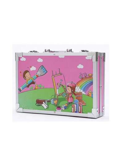 Bluelander Kit de Dibujo de 145 Piezas Incluye 28 Colores, 33 Plumas de Acuarela, 24 Acuarelas Sólidas, 24 Pinturas Acrílicas, Maletín Portátil, Colores para Niños Principiantes y Profesionales