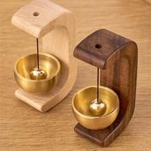 2025 New Magnetic Door Chime,Vintage Wooden Wind Chime Doorbell With Brass Bell,Woodybeing Door Chimes When Door Opens,Shopkeepers Bell For Door Opening,Cute Chime For Ring Doorbell,Walnut Door Sensor Chime For Bedroom