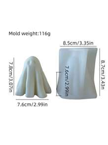 3D万圣节可爱小鬼系列香薰蜡烛硅胶模具，独特的万圣节礼物和装饰品，适用于手工艺术创作、室内DIY装饰、香薰蜡烛制作、香皂制作、树脂浇注。具有耐高温、可重复使用等特点。