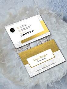 100 Pcs / 200pcs / 500 Pcs, 90*54mm,Double-Sided Custom Greeting Cards, Custom Greeting Cards, Business Card Customization, Business Card Printing, Upload Designs And Create Business Cards, Custom Business Cards With Logo Text, Custom Image Business Cards, Personalized Business Card Customization,Festive Calendar - Multicolor - View 4