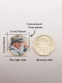 1 đồng xu kỷ niệm bằng đồng in ảnh nhiều màu sắc theo yêu cầu, nhiều kiểu dáng để lựa chọn, thích hợp cho Ngày của Cha, Ngày của Mẹ, Ngày Valentine, Sinh nhật, Kỷ niệm, Lời tỏ tình, Đám cưới, Kỷ niệm gia đình, Bạn bè, Tốt nghiệp, Giáng sinh, Quà tặng cao cấp, Phong cách sống mùa hè thư thái, Đồ dùng quà tặng Giáng sinh - phong cách 1 - Xem 15