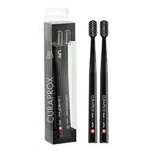 New Product Launch Curaprox Black Is White Toothbrush Carbon Toothbrushes Includes 2 Black Toothbrushes - 黑與黑 - 查看 1