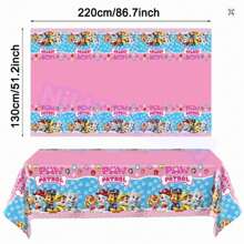 Paw Patrol 1 pieza Suministros para fiesta de "Woof", Mantel del equipo de patrulla de perros, Mantel desechable, Tirar después de usar, No necesita limpiar, Mantel perezoso. Manteles con dibujos animados, Fiestas festivas, Manteles con temática de perros para agregar ambiente (Estilos aleatorios)