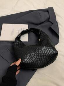 New Luxurious High-End Crocodile Pattern Versatile Women Handbag - Black - View 3