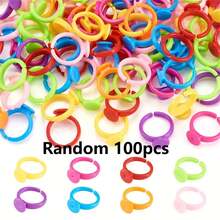 100/500 件/包塑料圆形底座，空白适用于 DIY 珠宝制作、工艺材料和配件