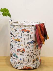 Cartoon Dirty Clothes Basket Toy Storage Basket, Large Capacity Storage Bin For Miscellaneous Items, Big Size Cartoon Toy Storage Basket, Large Dirty Clothes Storage Bag