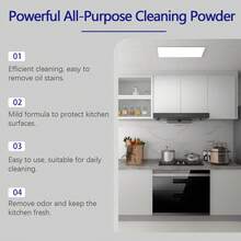 Multi-Functional Kitchen Cleaning Powder - Cleans Stove, Utensils, Residue And Grease In Kitchens