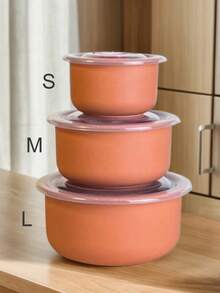 3 件套冰箱食品储存整理器套装，厚实耐用的容器，有 S/M/L 尺寸可选