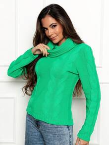 Women Sweaters - Verde - Ver 5