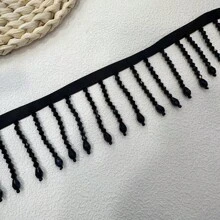1 Peça Acessório Decorativo Feito à Mão com Pingente de Cristal, Borla de Contas, Renda, DIY para Roupas, Saia de Palco, Cortina Doméstica, Toucado, Vestido de Dança Latina, Decoração de Costura