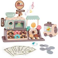 Pretend Role Play Toy Donut Shop With Donut Maker Machine - Multicolor - View 1