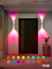 1pc Motion Sensor Night Light, Magnetic Wall Lamp, Detachable Lighting Can Be Stuck On Wall, With Lens, Illumination From Top And Bottom, Rechargeable USB LED Light Stick For Wireless Stairs, Indoor Wood Wall Closet Corridor Staircase