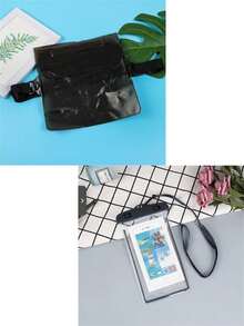 2 件防水袋 + 手机壳，防水壳干燥袋，适用于漂流、海滩、游泳、划船、皮划艇、徒步旅行，保护手机、相机、现金、MP3 播放器、护照和文件免受水、沙子、雪和灰尘的侵害，海滩必需品，海滩配件，泳池浮板 - 彩色 - 查看 2