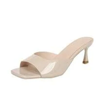 Women Heeled Sandals - Beige - View 5