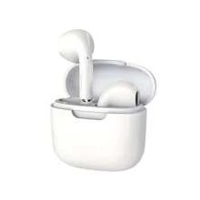 TWS Semi In-Ear Wireless Bluetooth Earphones, Airbuds, Sports Headphones – 200mAh Charging Case, Touch Control, Clear Stereo Sound – Available In Elegant Ivory White (For Office & Study), Classic Obsidian Black (For Commute & Workout), Soft Rose Pink (Gift For Her), Compatible With IOS Android Devices