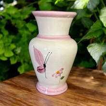 Ceramic Vase For Placing Flowers Made Of Ceramic Decoration - Rosa Borboleta - View 4