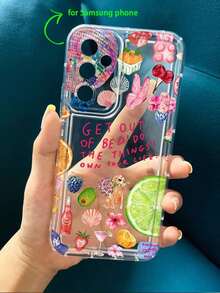 Funda para teléfono 1 pieza Compatible con impresión estilo océano Compatible con 16/11/12/13/14/15/15pro/15 Plus/15 Promax/ X/Xs/ 11pro/12pro/13pro/14pro/ 11promax/12promax/13promax/14promax/14plus/16Pro/16plus/16promax S22/S23/S24 - Multicolor 2 - Ver 4