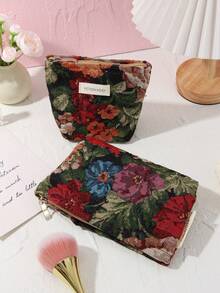 1 PC/Set Colorful Iris Handbag On Black Background Make Up Bag, Fashionable And Casual Large Capacity Portable Zipper Makeup Bags, Travel And Vacation Essentials Cosmetic Bags For Sanitary Napkins, Pouch Pads, Wired Earphones, Earpods, Headphones, Charger, Lipsticks, Cosmetics, Perfume, Skin Care And Beauty Products, Home Decor, School Girls, Keys, Holiday Gifts Bag, Makeup Bag, Toiletry Bag, Desk Organiser, Make Up Bag, Bag, Make Up Pouch, Travel Essentials, Makeup Bags, Small Makeup Bag,Makeup Pouch,Cosmetic Bag,Travel Essential,Large Capacity,Large Makeup Bag,Christmas Gifts,Pouch,Travel,Gifts For Women Travel Essential,Pouch,Clutch / Small Handbag, Makeup Organizer,Makeup Organize,Pouch,Brush Holder,Mini Pouch,Large Capacity Pouch,Gifts For Women,Christmas Gifts,Gift Ideas For Women