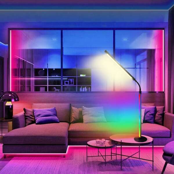 RGB Bluetooth Desk Lamp With,16 Million Colors,USB Powered,Smart LED Ambient,Music Rhythm Mode,Sync With Music,Customize Your Own Model For Bedroom, Gaming Room & Study,Eye-Care Reading Mode