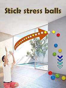 1-4个发光球高弹力发光球粘墙家居派对装饰礼物缓解焦虑压力玩具 4.5厘米/6厘米（颜色随机） - 彩色 - 查看 5