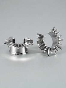 2PCS Punk Cool Copper Saddle Ear Plugs& Tunnels U Shape With Different Length Cone Stengther Ear Weight Gauge Piercing Earrings 8-25mm - 1 Pair Of U-tip Earmuffs - View 9