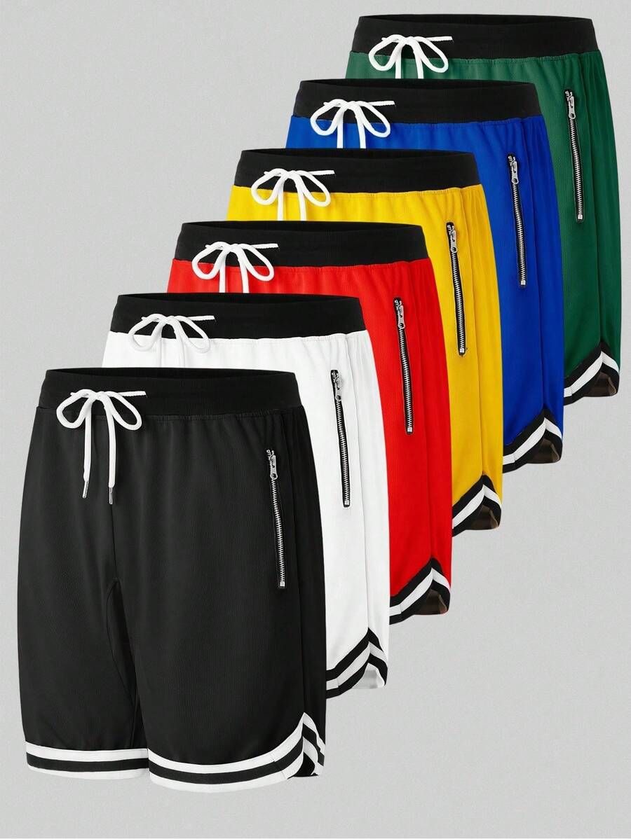 1pc Men's Shorts,Men Shorts,Casual,Workout Shorts,Jersey Men,Zippered Pocket,Gym Clothes Men,Athletic Shorts,Gym Shorts,Drawstring Waistband,Basketball Shorts,Elasticity Lightweight Sweatpants Perfect For Basketball,Baseball,Workout, Running, Training,Fitness,Athletic,Outdoor,Father's Day Gift