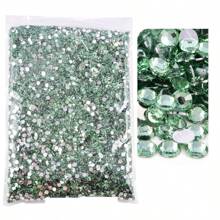 10000/5000 Pcs Bulk Pack 2-4mm Resin Non-Hotfix Rhinestone Loose Flat Bottom Plastic Crystal DIY Sparkly Strass Stones, Diamond Art Supplies
