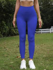 Quần legging thể thao nữ, quần yoga co giãn cao, thích hợp cho đi bộ đường dài, leo núi, tập gym mùa xuân. - Xanh đậm - Xem 3