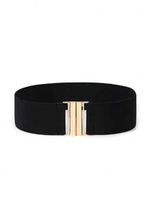 Cuiwrgrs 3pcs/1pc Women's Elastic Waist Belt, Decorative Dress Belt, Stretchy Wide Waist Band, Minimalist & Versatile - 多色款二 - 查看 2