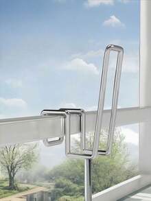 1pc Balcony Shoe Hanging Hook On Anti-Theft Window Railing, Outdoor Shoe Drying Rack For Window Sill, Exterior Window Sill Laundry Drying Rack