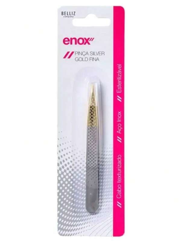 Pinça Silver Gold Ponta Fina ref.1702 - Belliz