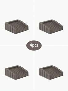 Bộ 4/1 cái chặn cửa bằng nhựa mờ chống gió, chặn cửa chống va chạm và chống trượt mạnh mẽ, bề mặt nghiêng chống trượt, phụ kiện chặn cửa, thích hợp cho sàn gỗ, gạch, đá cẩm thạch, nhà ở, văn phòng và nhiều bề mặt khác, có 4 màu (đen/xám/trắng/nâu) - Nhiều màu - Xem 15