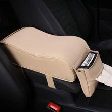 1 pièce Cache-boîte de poignée de voiture rehaussé, Coussin de poignée de voiture universel, Accoudoir central de voiture de haute qualité, Housse de protection de stockage de poignée, Accessoires intérieurs de voiture, Fournitures pour voiture