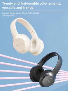 Audífonos Inalámbricos Con Larga Duración De Batería, Adecuados Para Juegos Y Música - Beis - Ver 2