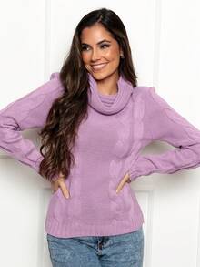 Women Sweaters - Lila Púrpura - Ver 6
