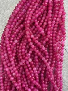 100pcs 8mm Simulated Jade Natural Stones, Agate, Color-Dyed Non-Fading Beads, Supplies For DIY Jewelry Making Such As Bracelets, Keychains, Necklaces, Crafts Decorations, Rich Colors To Inspire Your Creations - Multicolor - View 17
