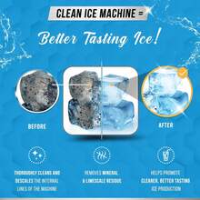 Ice Machine Cleaner Maker Descaler - 32 Fl Oz (8 Uses) Nickel Safe Ice Maker Cleaner Solution - Compatible With Whirlpool 4396808, Scotsman, Manitowoc, Hoshizaki, GE Opal Cleaning Kit - Made In USA - 銅色 - 查看 7