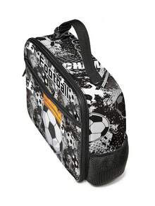 儿童时尚宇航员印花午餐袋，生动的图案设计适合儿童审美，隔热可重复使用，适合上学、野餐、短途旅行，是送给男孩的完美礼物 - 男款便當袋 - 查看 6