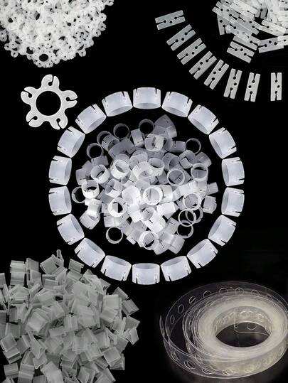 50 件装饰气球环扣、气球拱门扣、气球夹连接器、圣诞节