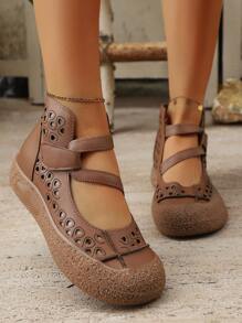 休闲复古波西米亚舒适女士平底凉鞋