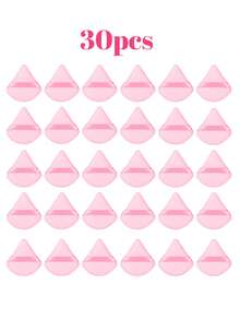 30/10/5/1 Triangular Powder Puff, Soft Makeup Powder Puff, Pink Powder Puff Pad, Used To Press Powder Foundation Make-Up, Facial And Eye Makeup Egg Sponge Tools, Multi-Purpose Reusable Facial Makeup Tools, Beauty Tools, Suitable For Powder, Concealer, Air Cushion, Foundation Make-Up, Bb Cream, Necessary For Family Travel - Multicolor - View 11
